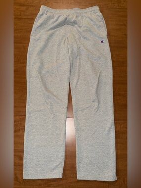 Champion Light Gray Men's Sweatpants with Script C Logo